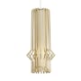 Visual Comfort Mini Syrma LED Mini Pendant with Shade Satin Nickel / Satin Gold / 3000K