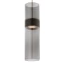 Visual Comfort Manette LED Mini Pendant Smoke with Black finish