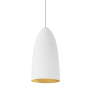 Visual Comfort Mini-Signal Mini Pendant with Tapered Shade Rubberized White / Gold
