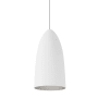 Visual Comfort Mini-Signal Mini Pendant with Tapered Shade Rubberized White / Platinum