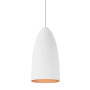 Visual Comfort Mini-Signal Mini Pendant with Tapered Shade Rubberized White / Copper
