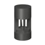 Visual Comfort Single Turbo 6" Wide 12V LED Center Mount Path Light with Shade Black / 2700K