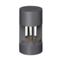 Visual Comfort Single Turbo 6" Wide 12V LED Center Mount Path Light with Shade Charcoal / 2700K