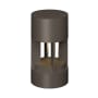 Visual Comfort Single Turbo 6" Wide 12V LED Center Mount Path Light with Shade Bronze / 2700K
