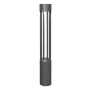 Visual Comfort Single Turbo 120, 277V LED Bollard Path Light Charcoal / 4000K / 20 Degree Narrow