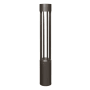 Visual Comfort Single Turbo 6" Wide 12V LED Bollard Path Light with Shade Bronze / 4000K