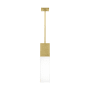 Visual Comfort Kulma 1" Wide LED Mini Pendant Natural Brass