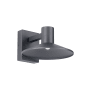 Visual Comfort Ash 10" Tall Integrated LED Wall Sconce with Tapered Shade Charcoal