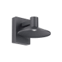 Visual Comfort Ash 8" Tall LED Wall Sconce with Tapered Shade Charcoal