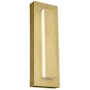 Visual Comfort Aspen 15" Tall LED Outdoor Wall Sconce Natural Brass