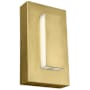 Visual Comfort Aspen 8" Tall LED Outdoor Wall Sconce Natural Brass