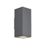 Visual Comfort Tegel 12" Tall LED Wall Sconce with 36° Wide Beam Spread and Photocontrol Charcoal / 2700K
