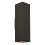 Visual Comfort Tegel 18" Tall LED Wall Sconce with 10° Narrow Beam Spread, Surge Protection, and Button Photocontrol Bronze / 2700K