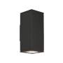 Visual Comfort Tegel 12" Tall LED Wall Sconce with 36° Wide Beam Spread Up / Downlight and Surge Protection Black / 4000K