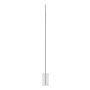 Visual Comfort Klee 70" Tall LED Column Floor Lamp Natural Brass / Marble