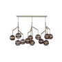 Visual Comfort Sedona 12 Light 40" Wide Multi Light Pendant Satin Nickel / Transparent Smoke
