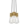 Visual Comfort Alva 9" Wide LED Mini Pendant Natural Brass