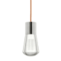 Visual Comfort Alva 3 Light 4" Wide LED Multi Light Pendant with Purple Cord - 3000K Satin Nickel