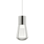 Visual Comfort Alva 3 Light 4" Wide LED Multi Light Pendant with White Cord - 3000K Satin Nickel