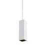 Visual Comfort Exo 6" Wide LED Mini Pendant with 12" Stem and 30° Beam Spread White / Black / 3500K