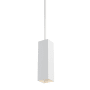 Visual Comfort Exo 18" Tall Integrated LED Mini Pendant with 48" Stem, 60 Degree Optics White / White / 3500K