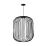 Visual Comfort Kai 23" Wide LED Cage Pendant Nightshade Black