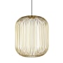 Visual Comfort Kai 23" Wide LED Cage Pendant Plated Brass
