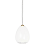 Visual Comfort Kapoor 13" Wide LED Suspension Pendant Clear / Natural Brass