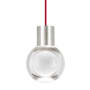 Satin Nickel / Red Cord