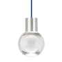 Satin Nickel / Blue Cord
