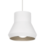 Visual Comfort Milo Single Light 15" Wide Pendant White / Champagne