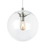 Visual Comfort Palona 14" Wide Pendant with Clear Glass Shade Satin Nickel