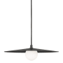 Visual Comfort Pirlo Single Light 22" Wide Pendant Matte Black