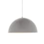 Visual Comfort Powell Street Line-Voltage 1 Light Gloss White / White Spun Metal Shade Pendant White with Black finish