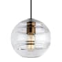 Visual Comfort Sedona Single Light 7-1/2" Wide Mini Pendant Aged Brass / Clear