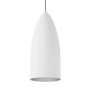 Visual Comfort Signal Single Light 6-1/8" Wide LED Mini Pendant with Spun Aluminum Shade Rubberized White / Platinum / 2700K