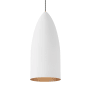 Visual Comfort Signal Single Light 6-1/8" Wide LED Mini Pendant with Spun Aluminum Shade Rubberized White / Copper / 2700K