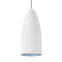 Visual Comfort Signal Single Light 6-1/8" Wide LED Mini Pendant with Spun Aluminum Shade Rubberized White / Blue / 2700K