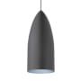 Visual Comfort Signal Single Light 6-1/8" Wide LED Mini Pendant with Spun Aluminum Shade Rubberized Gray / Blue / 2700K