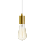 Visual Comfort SoCo 2" Wide Natural Brass Mini Pendant White