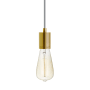 Visual Comfort SoCo 2" Wide Natural Brass Mini Pendant Gray