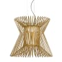 Visual Comfort Syrma Single Light 21-1/2" Wide Line-Voltage Suspension LED Pendant Satin Gold