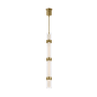 Visual Comfort Wit Single Light 4" Wide LED Mini Pendant - 4 Glass Aged Brass / 3000K