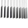 Visual Comfort Pylon 44" Wide Crystal Linear Chandelier Nightshade Black