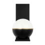 Visual Comfort Akova 14" Tall LED Natural Brass Wall Sconce Matte Black / Plated Brass