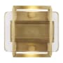 Visual Comfort Duelle 5" Tall LED Wall Sconce Natural Brass