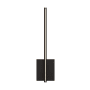 Visual Comfort Kenway Single Light 18" Tall LED Wall Sconce - 277V Matte Black / 3000K
