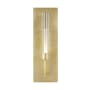 Visual Comfort Linger Single Light 15" Tall LED Wall Sconce - 277V Natural Brass / 3000K