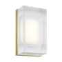 Visual Comfort Milley Single Light 7" Tall LED Wall Sconce Aged Brass / 3000K