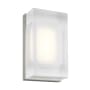 Visual Comfort Milley Single Light 7" Tall LED Wall Sconce Satin Nickel / 3000K